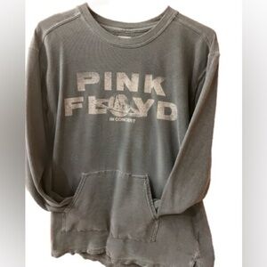 ‘Pink Floyd In Concert’ Gray Pullover Sweatshirt, Size Medium
